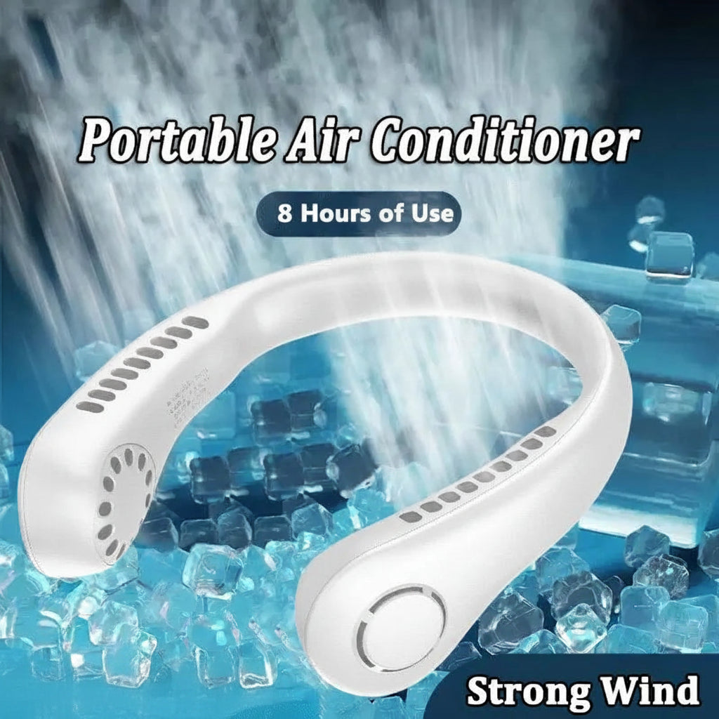 Portable Neck Fan – Rechargeable Hands Free Summer Cooling fan