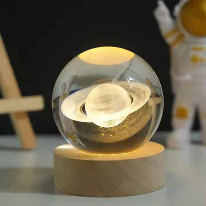3D Crystal Ball Lamp - LED Night Light for Home & Gift